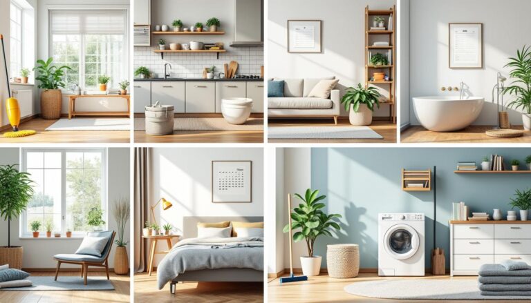 découvrez un calendrier annuel détaillé pour l'entretien de chaque pièce de votre maison et gardez votre intérieur propre et bien organisé toute l'année.