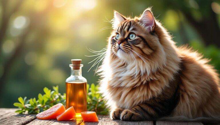 découvrez comment l'ajout d'huile de saumon peut améliorer la brillance et la santé du pelage des chats persans, pour un pelage éclatant et soyeux.