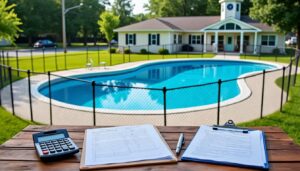 découvrez les obligations légales liées à la construction de piscine : déclaration, taxes, distances à respecter selon la réglementation de votre mairie.