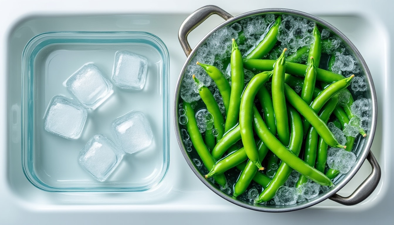 découvrez comment le choc thermique permet de fixer efficacement la chlorophylle des haricots verts blanchis pour préserver leur couleur et leurs qualités nutritionnelles.