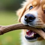 la mastication de bois de cerf aide naturellement à détarter les dents des jeunes chiens, favorisant une hygiène dentaire saine et une bouche propre.