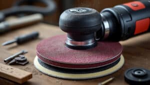 découvrez comment le plateau auto-agrippant facilite et accélère le remplacement des disques pour ponceuses excentriques, améliorant ainsi votre efficacité de travail.