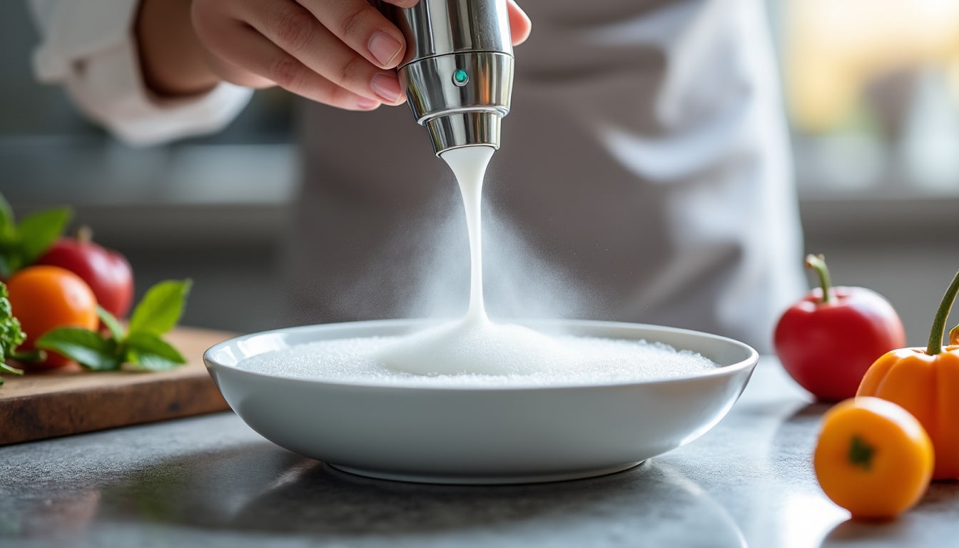 découvrez comment le siphon en acier inoxydable révolutionne la gastronomie en permettant la création d'espumas aériennes légères et savoureuses.