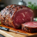 le thermomètre à sonde permet de contrôler avec précision la cuisson à cœur des rôtis de bœuf pour des repas parfaitement réussis et savoureux.