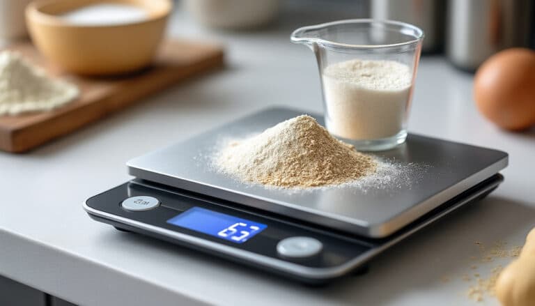 la balance de précision permet de peser avec une exactitude au gramme près les poudres texturantes utilisées en pâtisserie, garantissant des recettes parfaites et des résultats professionnels.