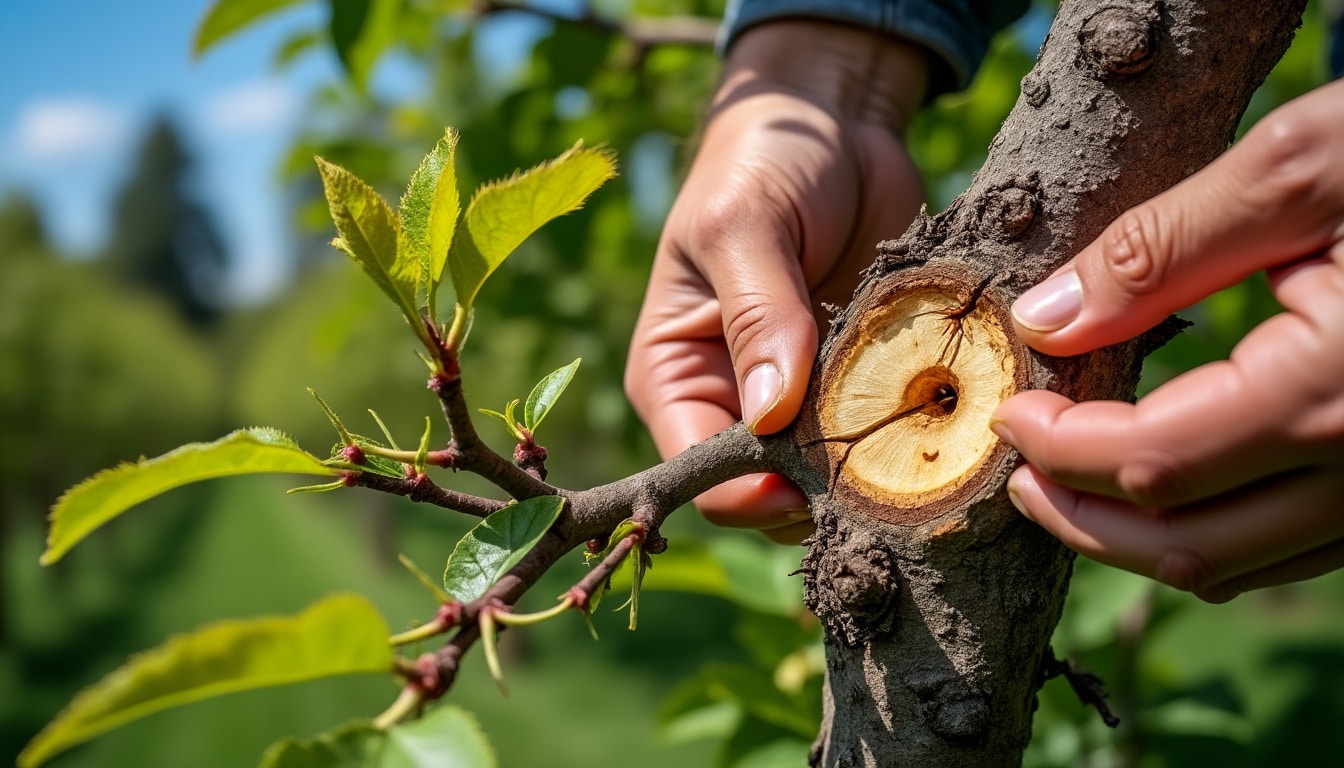 découvrez comment la greffe en fente permet de multiplier les variétés anciennes en les associant à des porte-greffes vigoureux, pour des plants résistants et de qualité.