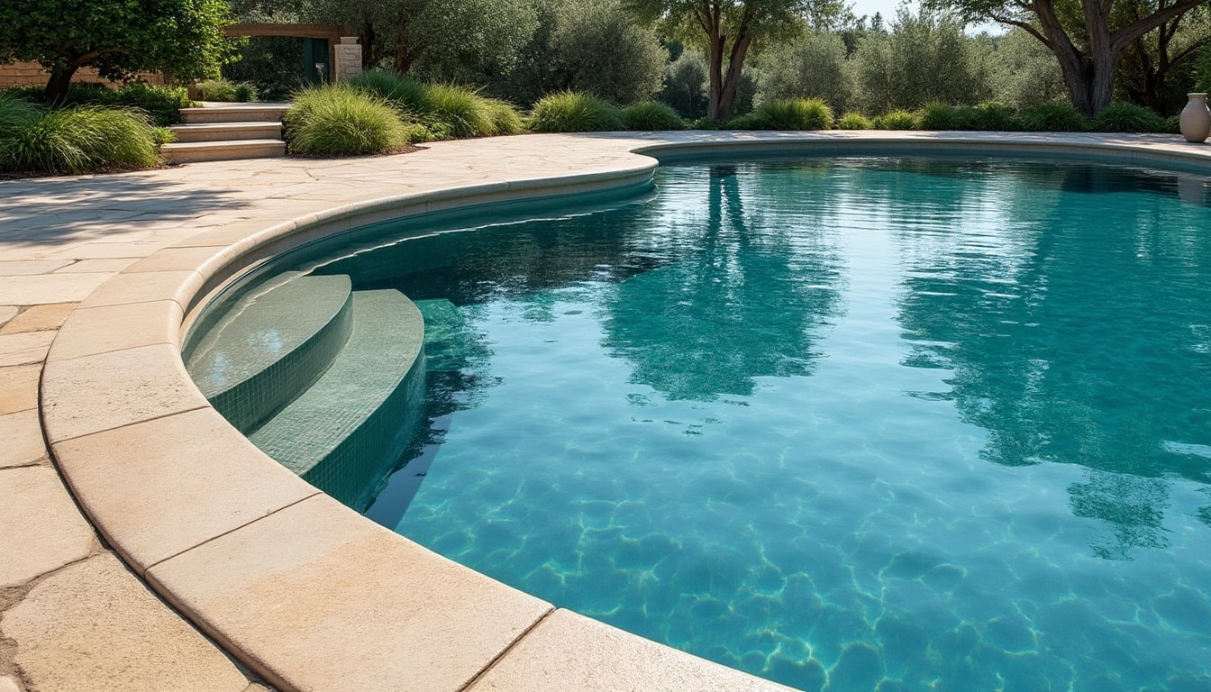 découvrez comment la margelle en travertin sublime avec élégance les contours des piscines traditionnelles, alliant beauté naturelle et durabilité pour un cadre raffiné.