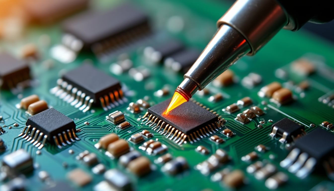 découvrez comment le fer à souder permet d'assembler avec précision les composants des circuits imprimés pour garantir des connexions fiables et durables.
