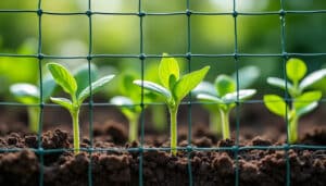 le grillage à poule protège efficacement les jeunes pousses contre les attaques de rongeurs, assurant une croissance saine de vos plantations.