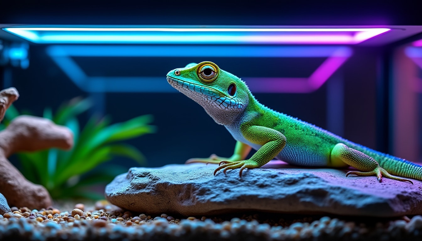 découvrez comment l'éclairage uvb favorise la synthèse naturelle de vitamine d3 chez les reptiles en captivité pour leur santé optimale.