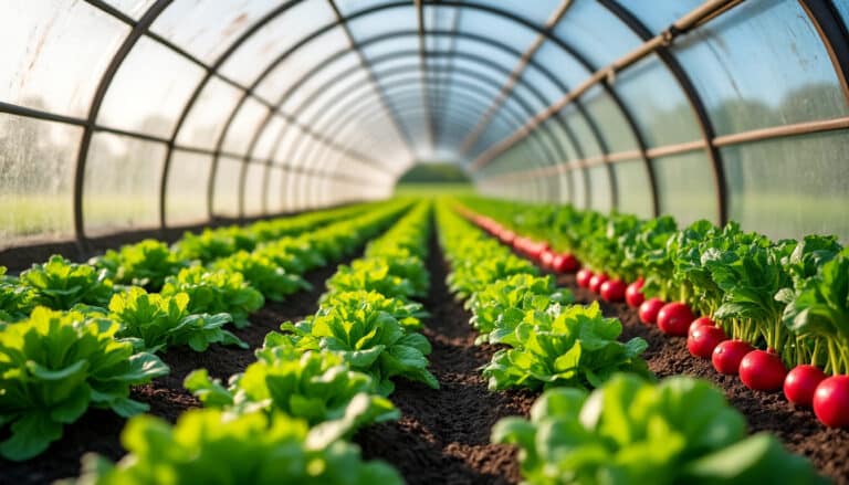 découvrez comment la serre tunnel permet d'avancer la période de récolte des cultures maraîchères précoces, optimisant ainsi la production et la qualité des légumes.