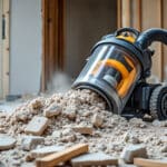 découvrez l'aspirateur de chantier, idéal pour aspirer efficacement les gravats lors de vos opérations de démolition intérieure.