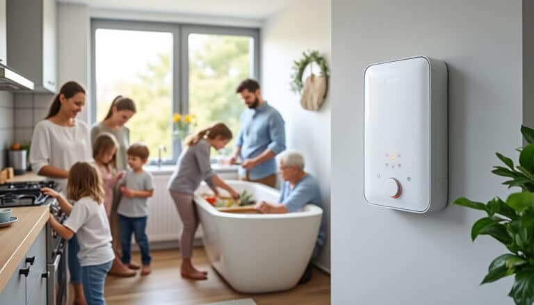 découvrez comment le chauffe-eau thermodynamique fournit une eau chaude sanitaire efficace et économique, idéale pour les familles nombreuses.