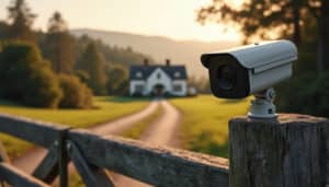 surveillez à distance l’entrée principale de votre propriété isolée grâce à une caméra ip et gardez un œil sur les accès, où que vous soyez.