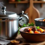 découvrez comment l’autocuiseur sous pression réduit de moitié le temps de cuisson des ragoûts de viande tout en préservant leur saveur et leur tendreté.