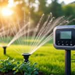 automatisez l’arrosage de votre jardin grâce au programmateur qui déclenche vos asperseurs rotatifs au bon moment, pour une irrigation régulière et maîtrisée.