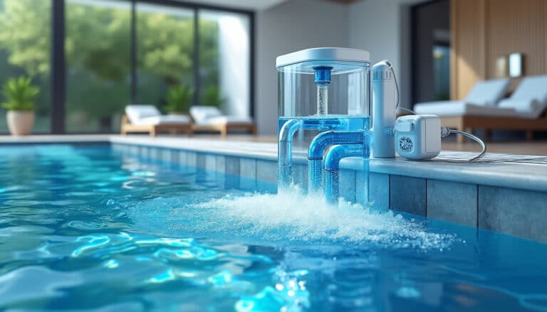 découvrez comment l’ozonateur désinfecte efficacement l’eau des grands spas de nage et contribue à une filtration performante.